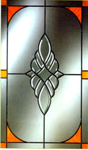 Bevelled Leaded Glass Fanlights